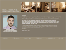 Tablet Screenshot of jnelsonphd.com